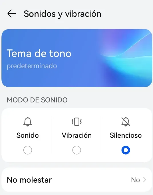 modo No molestar